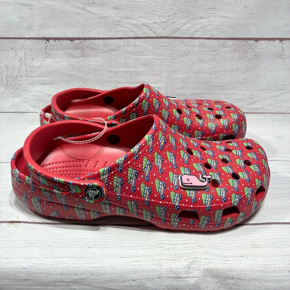 Crocs‎ x Vineyard Vines Classic Clog M10 W12 Holiday Jibbitz Christmas